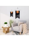 Karanlık Uzay ve Yalnızlık Temalı Poster Bayrağı – Uzak Güneşler ve Silüetli Kumaş Duvar Dekoru | 25x50 – 50x100 cm