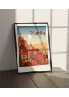 Memleket Özlemi MARDİN Tablo, MARDİN Hatıra Poster, Çerçeveli Duvar Tablosu, Nerelisin Koleksiyonu