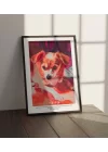 Salon için Dikey Köpek Tabloları ile Merdiven Dekoru, Tatlı Köpek Poster, PAW-POW Koleksiyonu