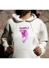 Pembe Köpek Baskılı Kapşonlu Hoodie, Köpek Baskılı Sweatshirt, ANIMAL Koleksiyonu