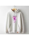 Pembe Köpek Baskılı Kapşonlu Hoodie, Köpek Baskılı Sweatshirt, ANIMAL Koleksiyonu