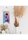Renkli Sanatsal Duvar Bayrağı – Çocuk ve Bebek Panda Temalı Sevimli Tasarım | Modern Kumaş Duvar Dekoru | 25x50 – 50x100 cm