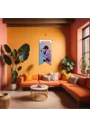 Renkli Sanatsal Duvar Bayrağı – Çocuk ve Bebek Panda Temalı Sevimli Tasarım | Modern Kumaş Duvar Dekoru | 25x50 – 50x100 cm