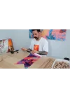 Renkli Sanatsal Duvar Bayrağı – Gökyüzü Temalı Yoga Figürlü Meditasyon Duvar Bayrağı | Modern Kumaş Duvar Dekoru | 25x50 – 50x100 cm