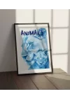 Vahşi Doğa Anne Aslan ve Yavru Aslan Tablosu , Hayvan Temalı Poster, Çerçeveli Duvar Tablosu, ANIMALS Koleksiyonu