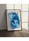 Vahşi Doğa Anne Ayı ve Bebek Ayı Tablosu , Hayvan Temalı Poster, Çerçeveli Duvar Tablosu, ANIMALS Koleksiyonu