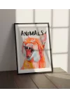 Vahşi Doğa Vaşak Tablosu , Hayvan Temalı Poster, Çerçeveli Duvar Tablosu, ANIMALS Koleksiyonu