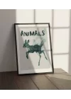 Vahşi Doğa Yavru Geyik Tablosu , Hayvan Temalı Poster, Çerçeveli Duvar Tablosu, ANIMALS Koleksiyonu