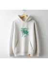 Yeşil Çita Baskılı Kapşonlu Hoodie, Baskılı Sweatshirt, ANIMAL Koleksiyonu