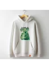 Yeşil Koala Baskılı Kapşonlu Hoodie, Yavru Koala Baskılı Sweatshirt, ANIMAL Koleksiyonu