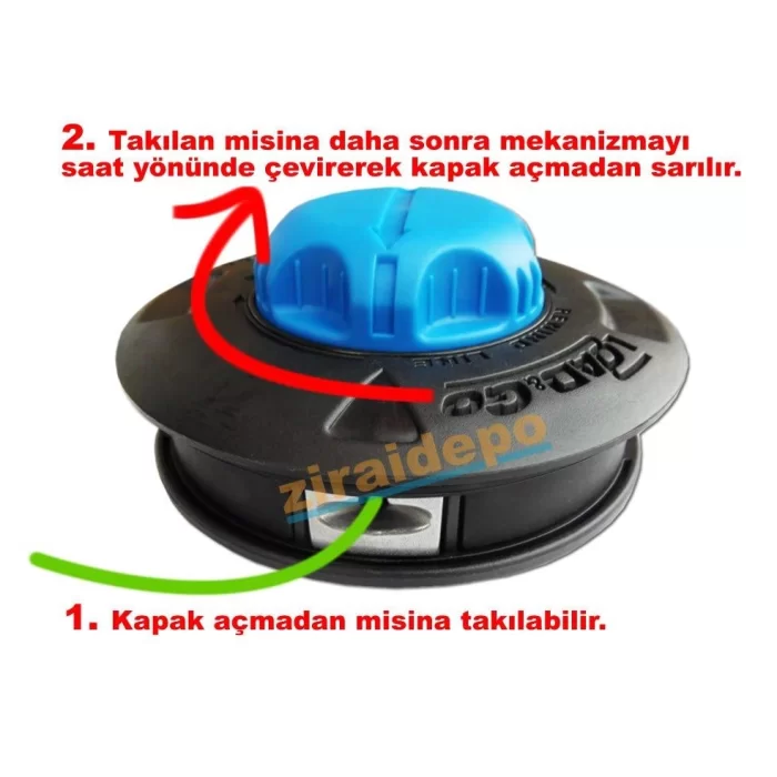 Oleomac PRC Dişi Tip Motorlu Tırpan Sarmalı Otomatik Başlık 
