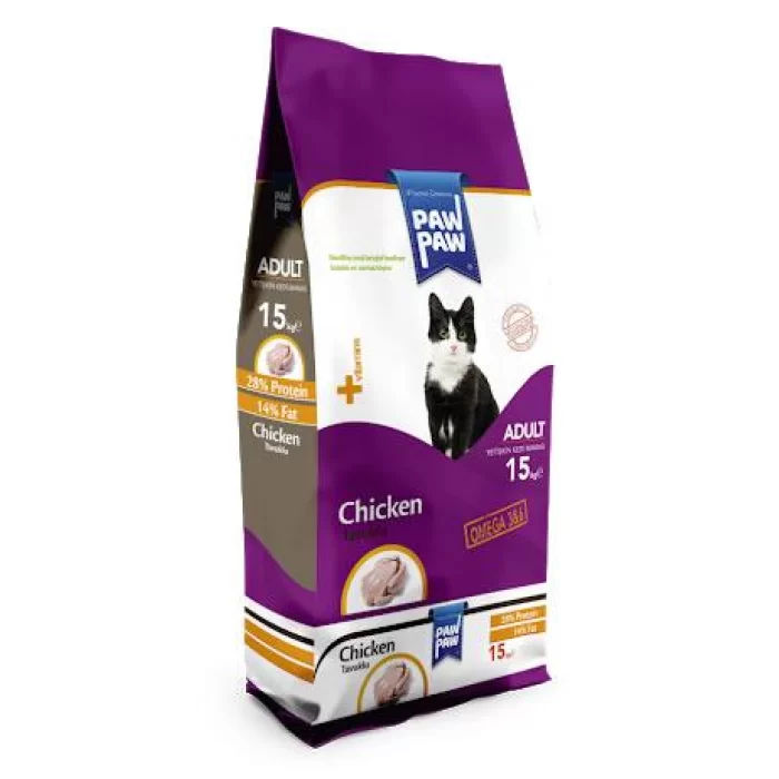 Paw Paw Tavuklu Yetişkin Kedi Maması 15kg Paw Paw Chicken