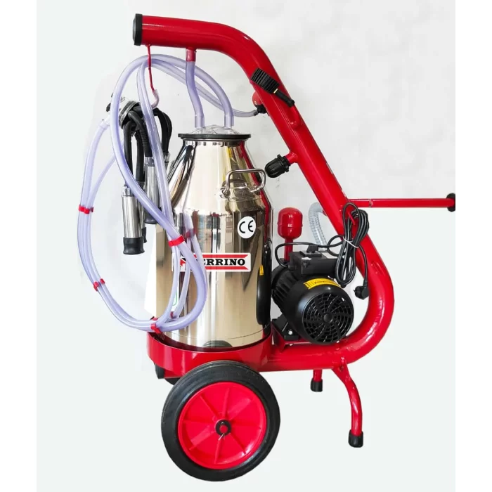 Ferrino Süt Sağım Makinesi Tek Sağım Kuru Tip 40lt Krom Güğüm
