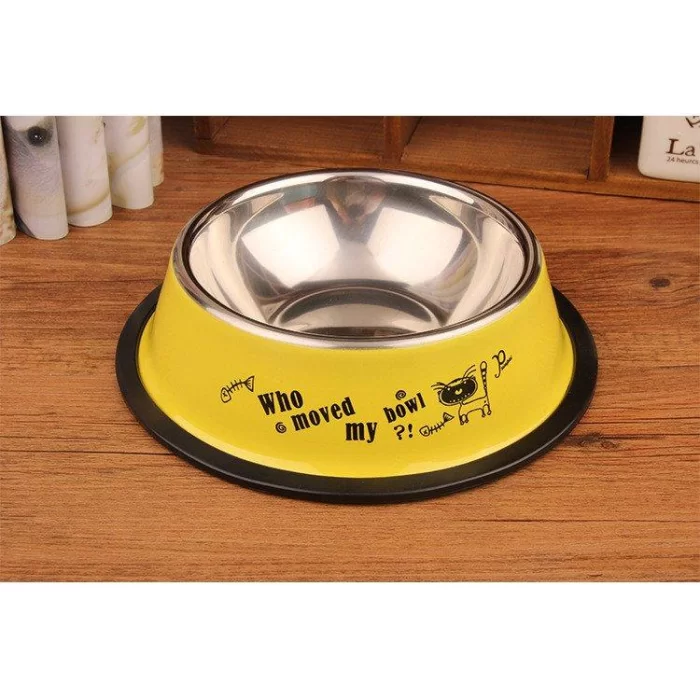 Çelik Mama Kabı Kaymaz Taban 30 CM HB1027