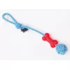 Köpek Kemik Desenli İpli Diş Kemirme Oyuncak NU-345037