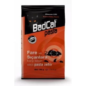 Badcat Fare ve Sıçanlara Karşı Kesin Etkili Pasta Zehir 100gr