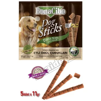 Bonacibo Dog Sticks Dana Etli Ödül Maması Çubuğu 55gr