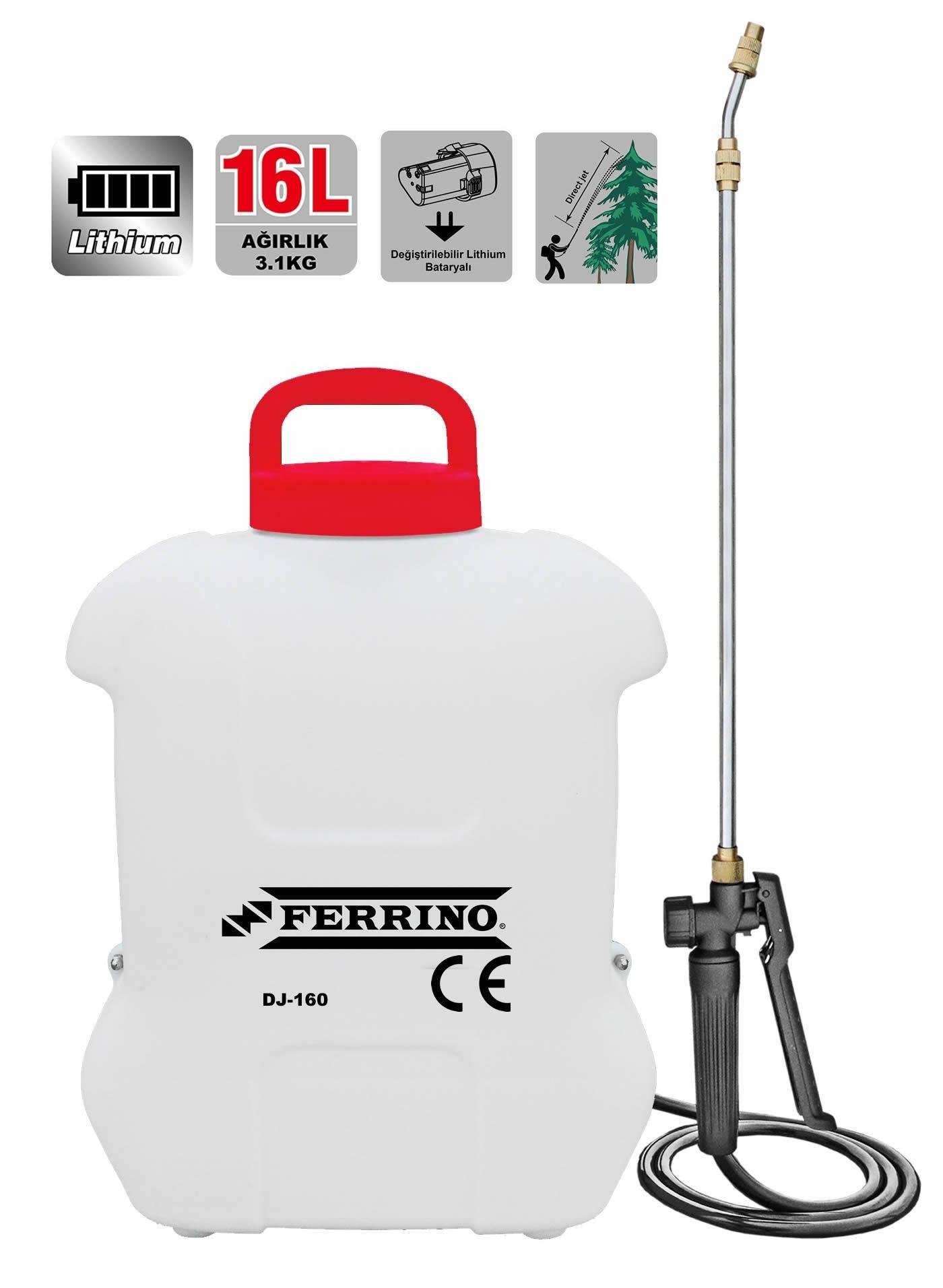 FERRİNO AKÜLÜ 16 LT LİTHİUM BATTERY