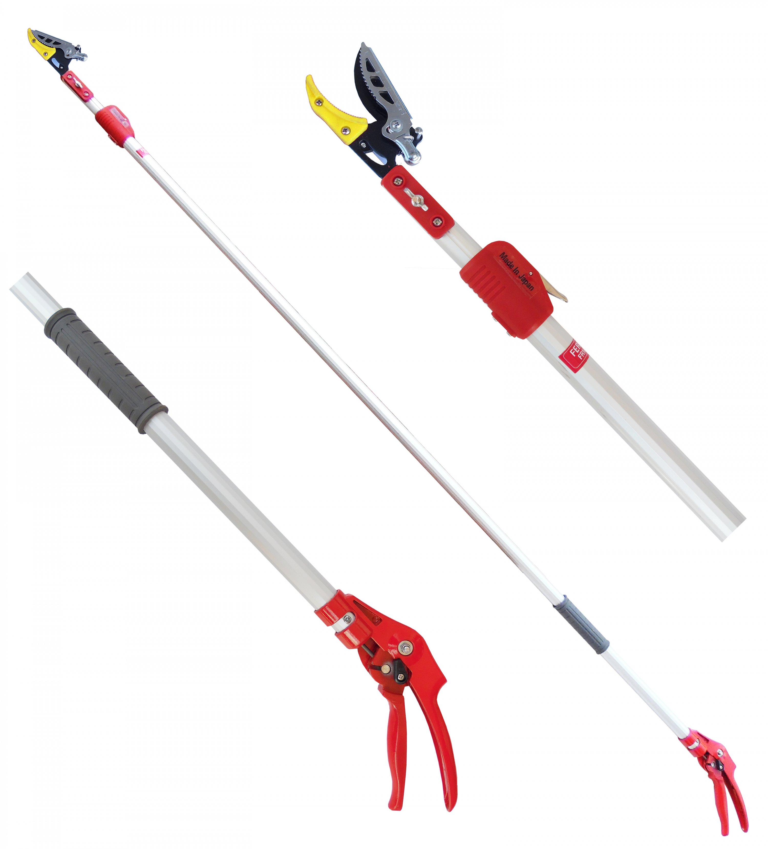 FERRİNO YÜKSEK DAL BUDAMA MAKASI (TESTERESİZ) KIRMIZI 4 MT