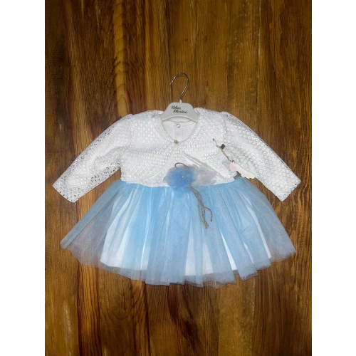 9-18 aylık prenses elbise mavi