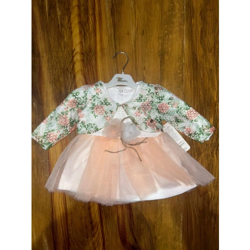 9-18 aylık prenses elbise pudra