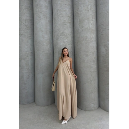 Aerobin uzun elbise bej pt