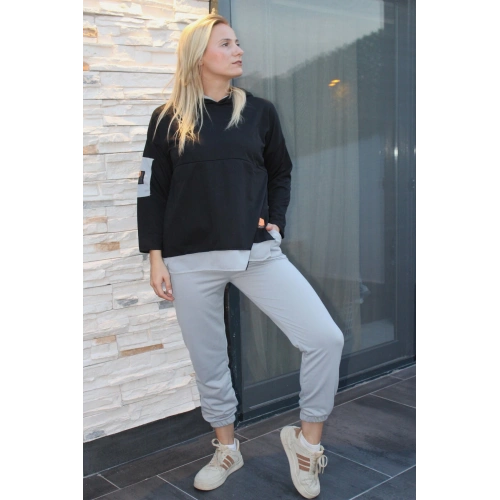 Armalı Eşofman Takımı Siyahgri - 1908.135.