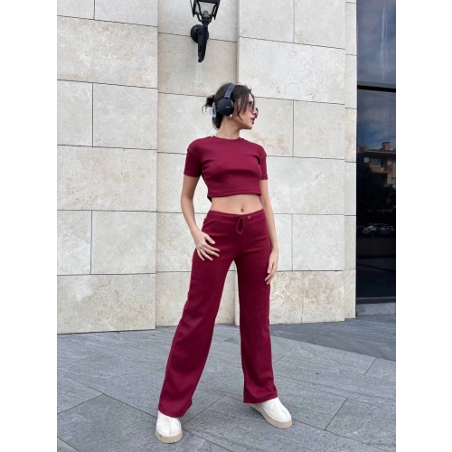 Bol paça pantolonlu alt üst takım