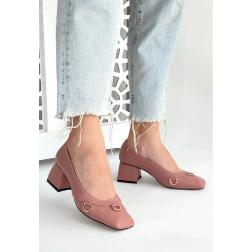 Cande Pudra Cilt Topuklu Ayakkabı