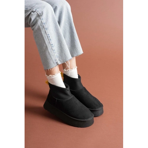 Cuen Siyah Süet Bot