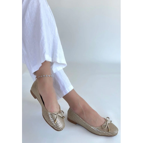 Icar Bej Cilt Babet Ayakkabı