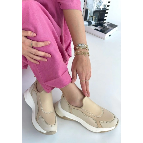 Kendy Bej Cilt Spor Ayakkabı