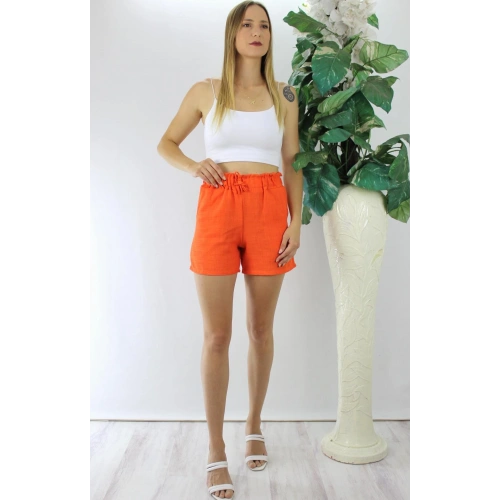 Keten Şort Turuncu - 1294.80