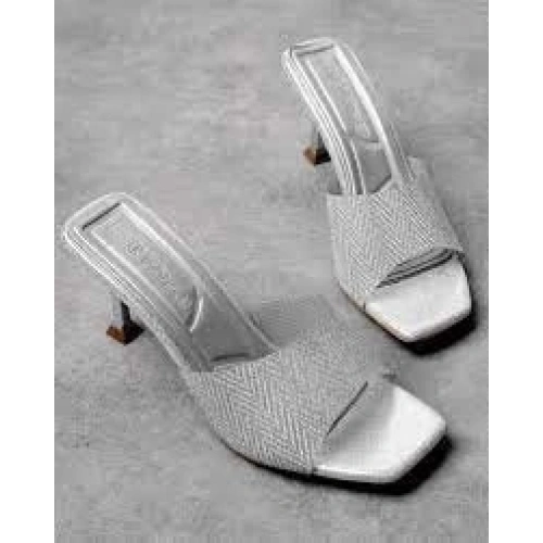 Luart Platin Simli Topuklu Terlik