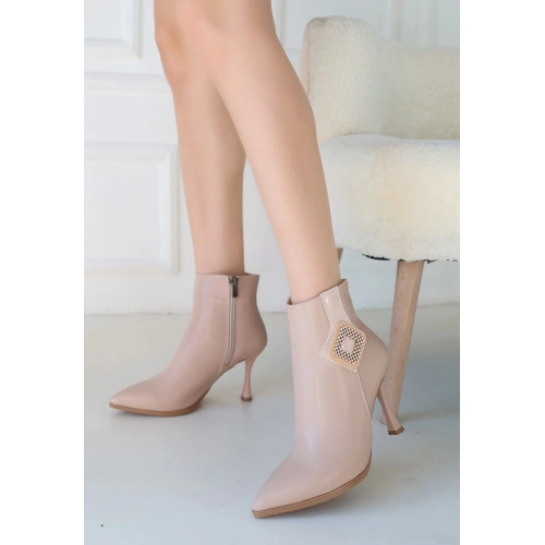 Moose Nude Cilt Topuklu Bot