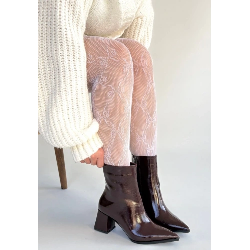 Mosy Bordo Rugan Topuklu Bot