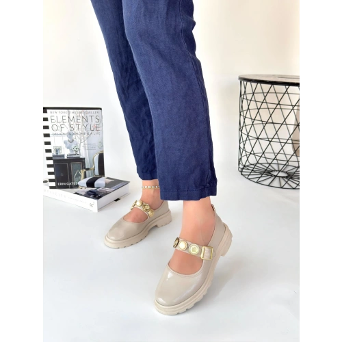 Okira Bej Rugan Oxford Ayakkabı