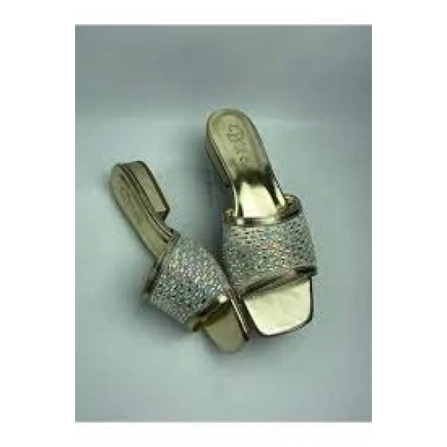 Ortu Gold Cilt İşlemeli Terlik