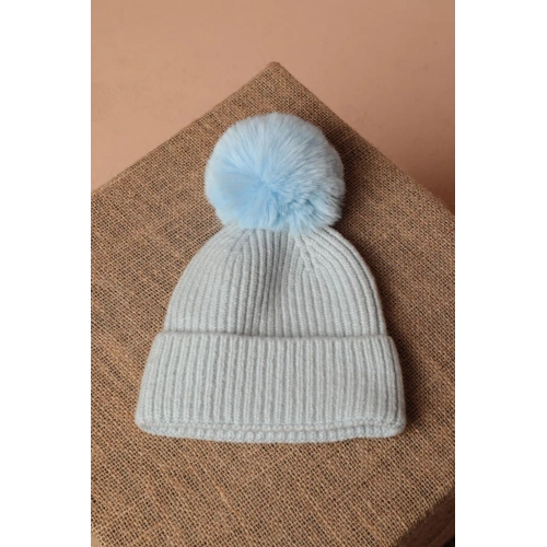 Ponponlu Kadın Bebemavi Bere