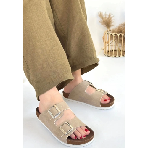 Rıno Ten Nubuk Terlik