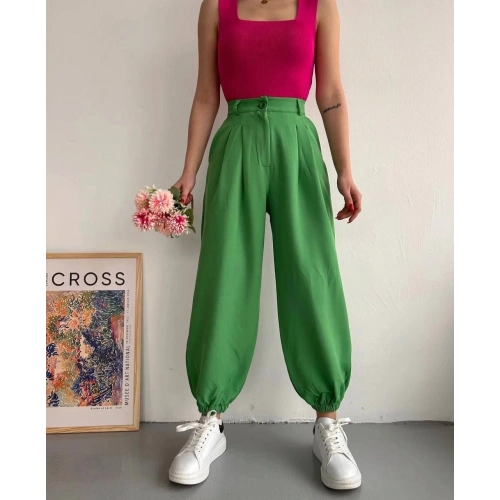 Şalvar pantolon yeşil s23202