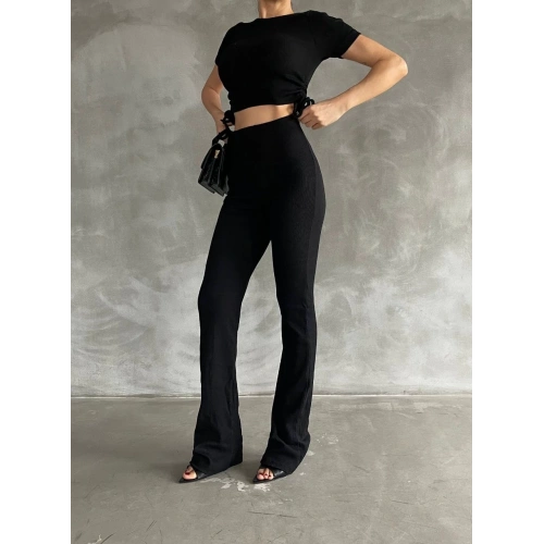 Yanları tüneli takım siyah s3161