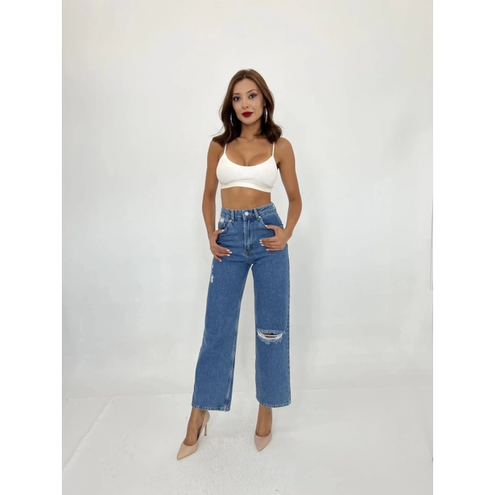 6288 KOT PANTOLON-MAVİ