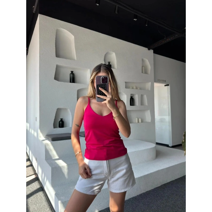 Ayarlanabilir Askılı Basic Body Fuşya - 131.75