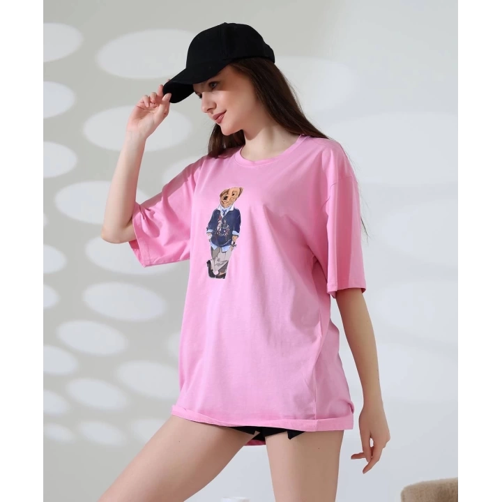 Ayıcıklı oversize tişört