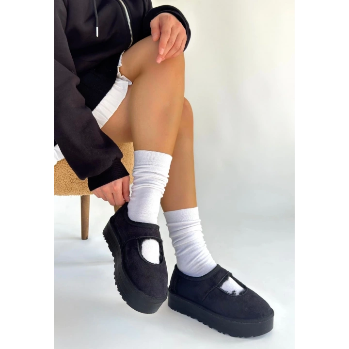 Carren Siyah Süet Bot