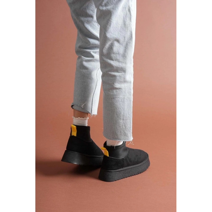 Cuen Siyah Süet Bot