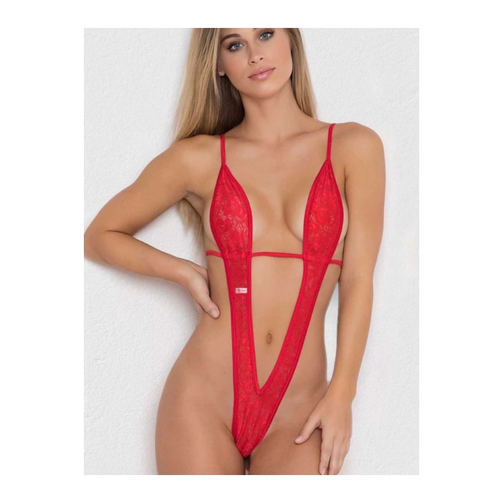 Dantelli Fantezi Gecelik Babydoll Kırmızı - 66171