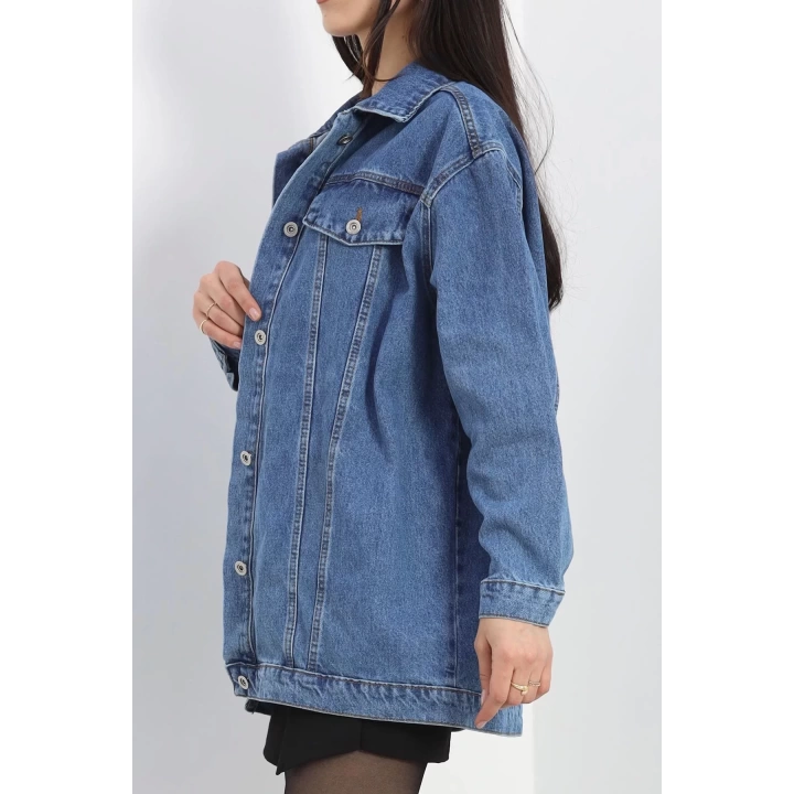 Denim Kot Ceket Mavi - 20817.1778.