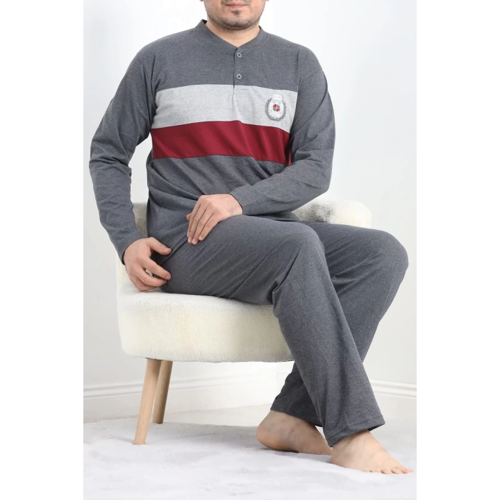 Erkek Pijama Takımı Antibordo - 20830.1838.